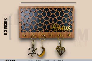 Laser Cutting Key Holder Svg Files Graphic By Zeemcut Creative Fabrica