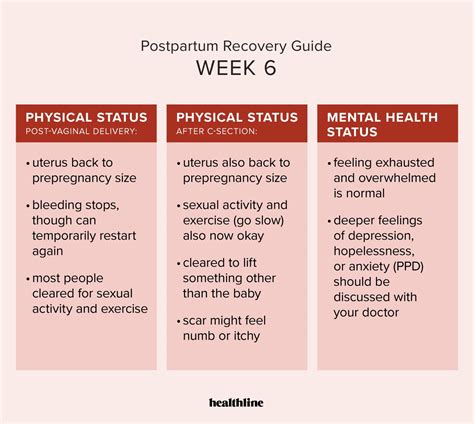 postpartum recovery timeline  moms  expect  mom sees