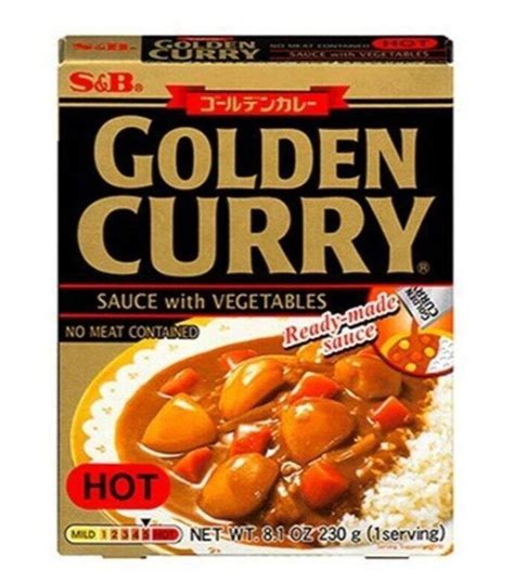 S B Golden Curry Sauce Vegetables Hot
