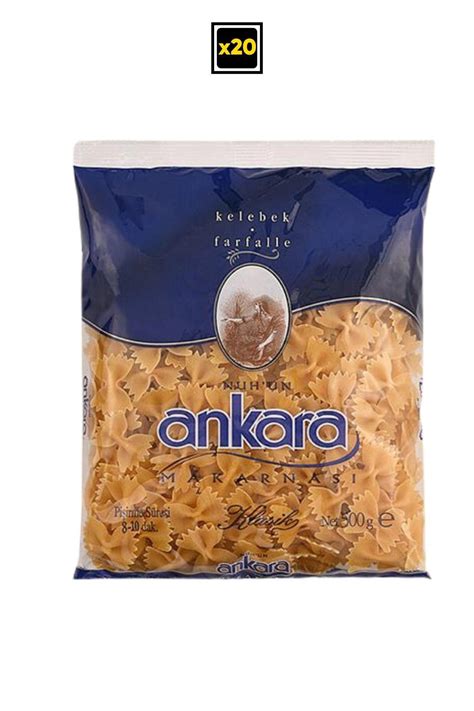 Ankara Makarna Kelebek 500 Gr X 20 Adet Fiyatları ve Modelleri Pazarama