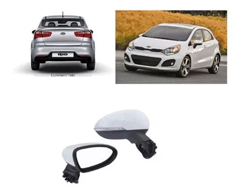 Espejo Kia Rio 4 Y 5 Electrico C Luz Led No Abatible Electro Cuotas