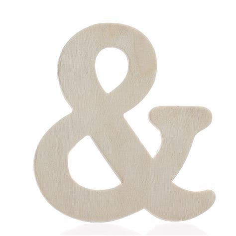 Unfinished Wood Ampersand Cutout Word And Letter Cutouts Unfinished