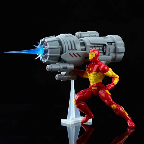 Marvel Legends Series Retro Iron Man 6-inch Action Figure Toy, 7 Accessories | Hasbro Pulse