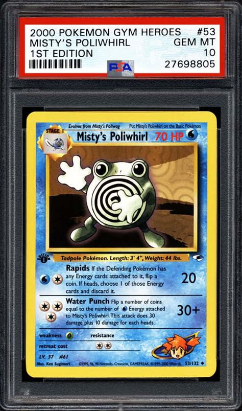 Download Misty s Poliwhirl Pokémon Card Wallpaper Wallpapers