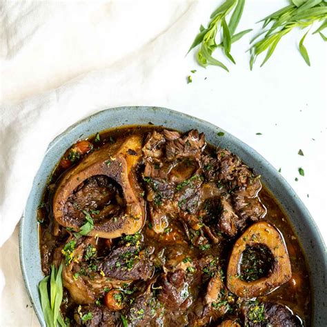 Braised Beef Shanks With Tarragon Gremolata Newel Tasting Table