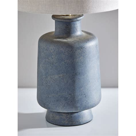 Clement Weathered Dark Gray Ceramic Table Lamp - World Market
