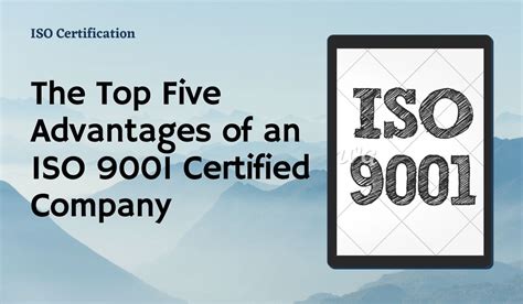 The Top Five Advantages Of An Iso 9001 Certified Company Sweat Sign