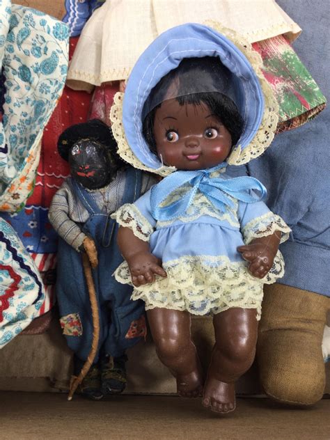 Lot 10pc Vintage Black Americana Dolls