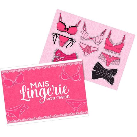 Kit Decorativo Ch De Lingerie Unidade Festcolor Rizzo Rizzo Embalagens