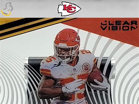 Panini Chronicles Clear Vision Clyde Edwards Helaire Rookie Card