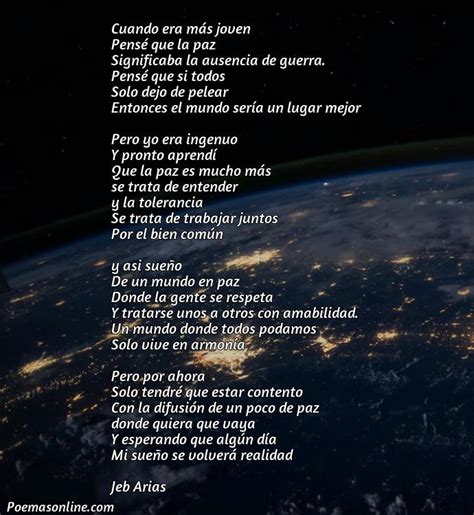 Cinco Poemas Sobre La Paz En Folio De Color Poemas Online