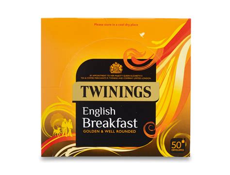 Twinings English Breakfast Tea 50 Enveloped Tea Bags Per Box 4 Boxes The Indian Tea Company