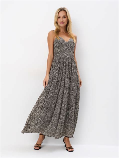 Maxi Abito Con Spalline Colore Nude MOHITO BK P