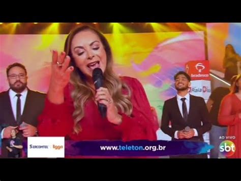 Cristina Mel No Teleton SBT Sonda Me Usa Me Aline Barros AO VIVO