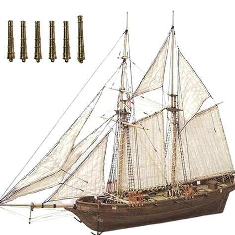 Wooden Sailboat Ship Kit - Home DIY Model， Classical Wooden Sailing ...