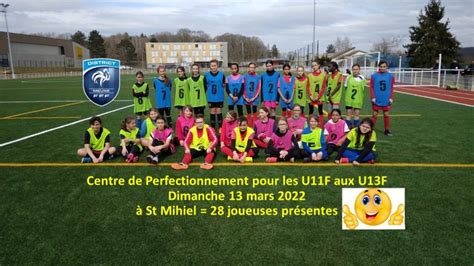 Retour Centre De Perfectionnement Pour Les U11F Aux U13F Dimanche 13