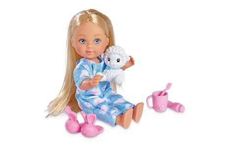 Кукла Simba Эви Вечерняя сказка в пижаме, с игрушкой и аксессуарами ...