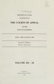Reports Of Cases Determined In The Courts Of Appeal Of The State Of