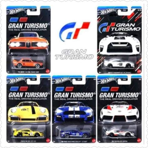 Hot Wheels Set Gran Turismo The Real Driving Simulator Toyota Gr Supra Nissan Gt