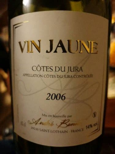 André Bonnot Vin Jaune Côtes du Jura Vivino Brasil