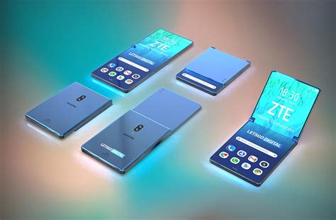 ZTE планирует выпуск смартфона со складным экраном