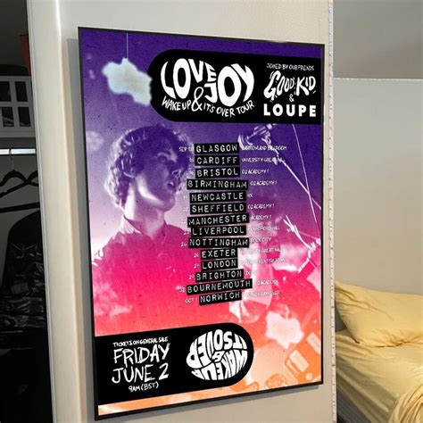 Lovejoy Wake Up Its Over UK Tour Sep Oct 2023 Poster Sold By Alex G