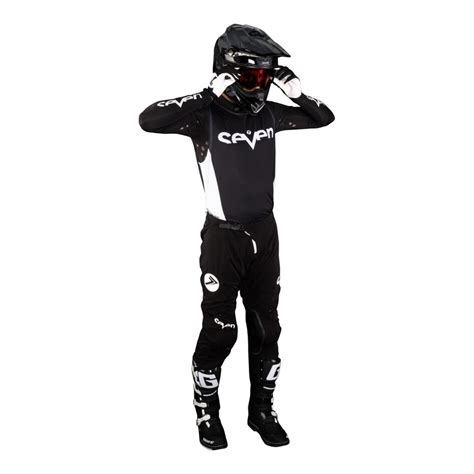 Pantalon Cross Enfant Seven Zero Staple Noir Quipement Cross Sur La