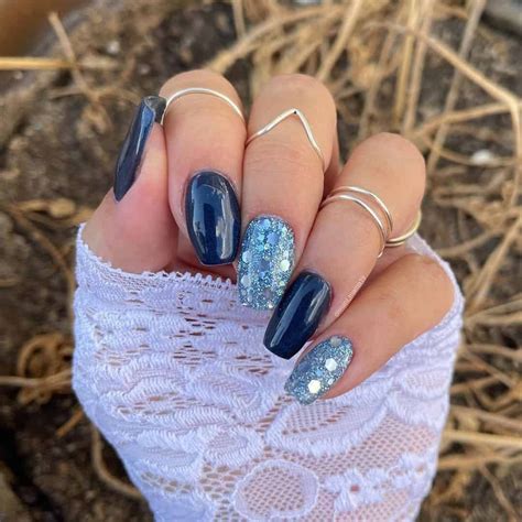 Blue Nail Designs With Glitter Nail Art Designs Sparkle Nail Designs