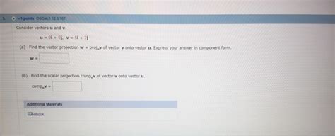 Solved Consider vectors u and v. u = 9i + 5j, v = 5i + 7j | Chegg.com 