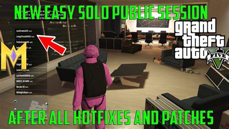 Gta Online Glitches New Easy Solo Solo Public Session After