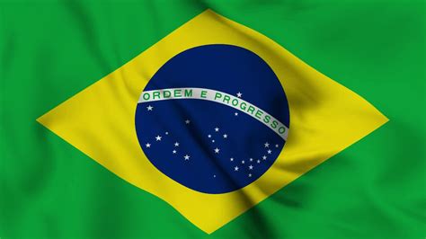 Brazil Waving Flag Realistic Animation Video 33257289 Stock Video at ...