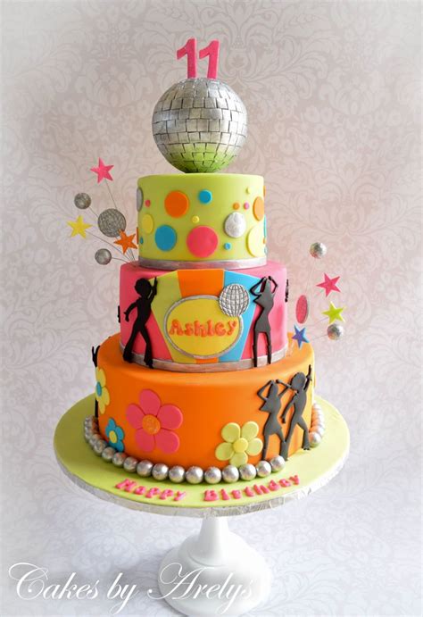 Disco Dance Birthday Cake Disco dance themed cake for a girl who loves ...