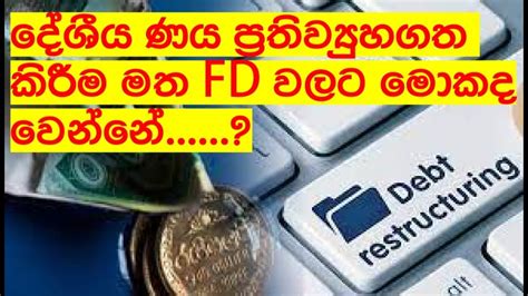 දේශීය ණය ප්‍රතිව්‍යුහගත කිරීම මත Fd වලට මොකද වෙන්නේ Debt