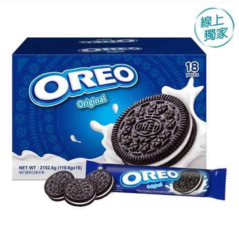 【限時特價】愛的小舖 Oreo 奧利奧原味夾心餅乾 香草口味 120公克 18包 效期 2025年10月份 蝦皮購物