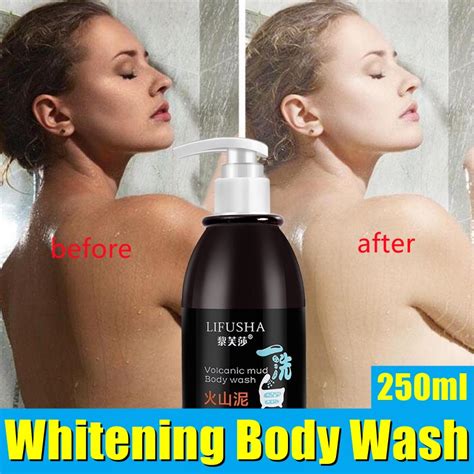 250ML Lifusha Volcanic Mud Body Wash Permanent Whitening Moisturizing