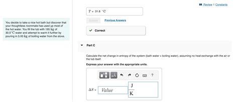 Solved You Decide To Take A Nice Hot Bath But Discover That Chegg