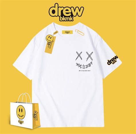 Drew Bkmk Smiley Face Short Sleeve T Shirt Men S Fashion Tops Sets