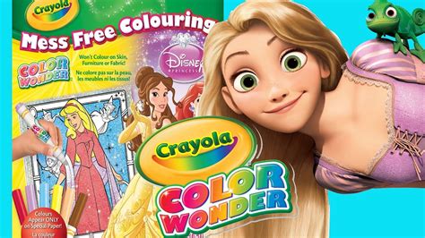 Disney Princess Crayola Color Wonder Magic Paint Glitter Pack Youtube