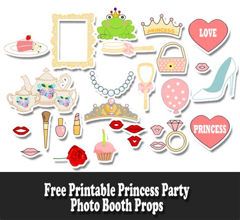 Free Printable Princess Party Photo Booth Props