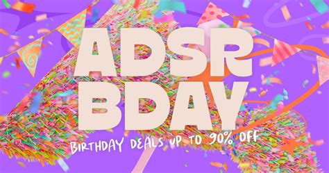 Adsr Sounds Birthday Sale Save Up To On Plugins Sound Packs