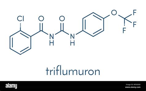 Triflumuron Insecticide Molecule Skeletal Formula Stock Vector Image