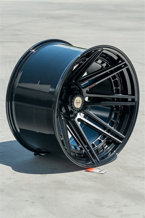 4play Wheels Truck Rims 4pf8 Black Forged 24x14 Beauty Shots 4play Wheels