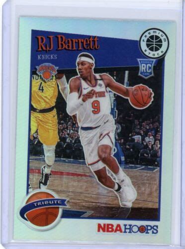 Rj Barrett Rookie Rc Panini Nba Hoops Premium Stock Tribute