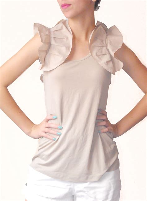 Blusa Babados Nas Mangas Nude Vendida Luana Figueiredo Flickr