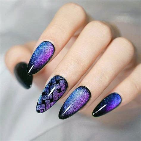 30 Stunning Cat Eye Nails To Try Cat Eye Nails Plaid Nails Eye Nail Art