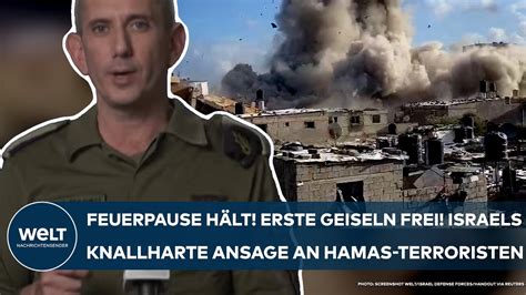 Krieg In Nahost Feuerpause H Lt Erste Geiseln Frei Israels