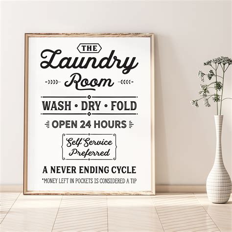 Laundry Room Decor Printable Wall Art Digital Download Etsy