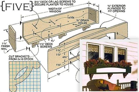 How to Build Window Box Designs PDF Plans