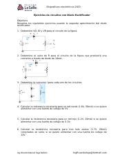 Circuitos con Diodo Rectificador Ejercicios y Cálculos para Course Hero