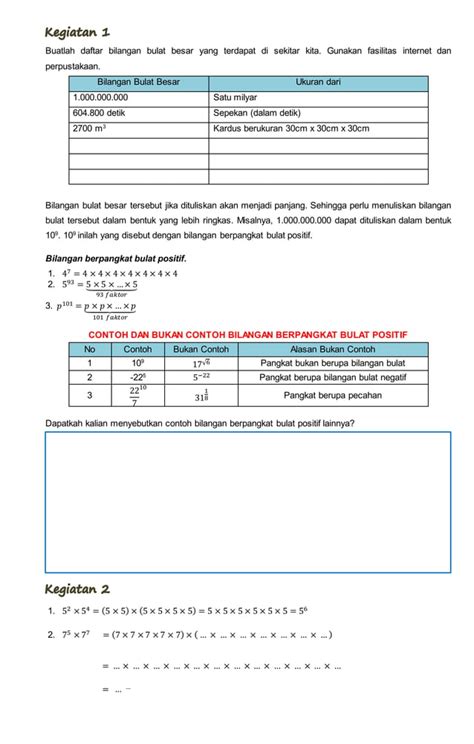 Bab I 9 Mengenal Bilangan Berpangkat Bulat Positif PDF